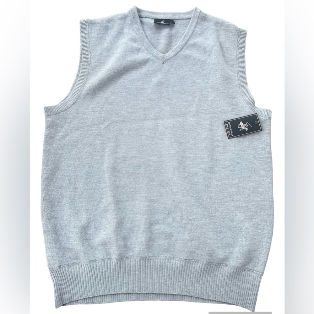 Beverly Hills Polo Club Men Sweater Vest Size XXL Gray